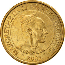 Moneta, Danimarca, Margrethe II, 20 Kroner, 2001, Copenhagen, BB
