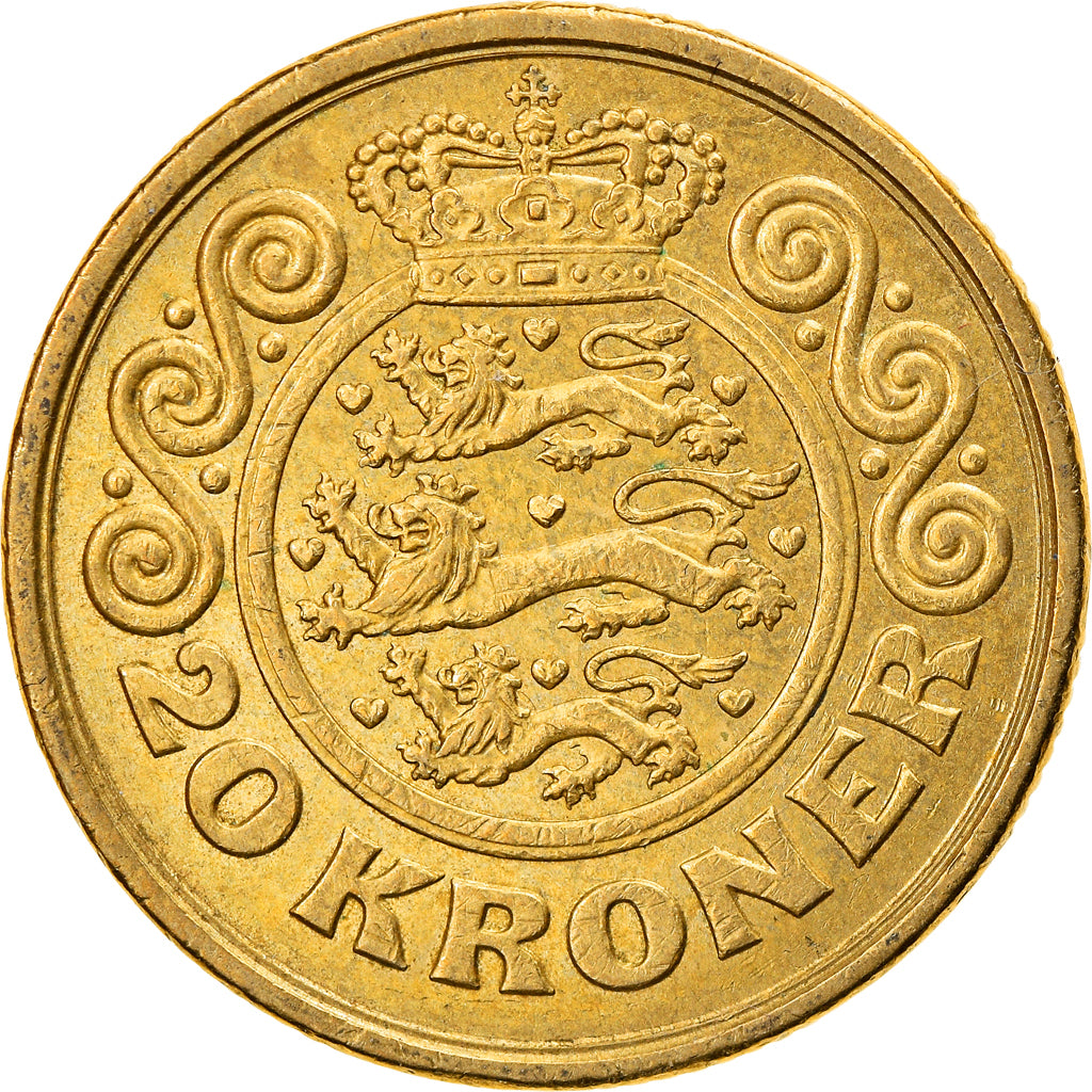 Coin, Denmark, Margrethe II, 20 Kroner, 2002, Copenhagen, EF(40-45)