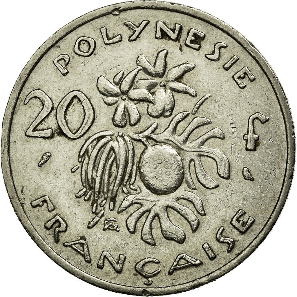 Coin, French Polynesia, 20 Francs, 1972, AU(50-53), Nickel, KM:9