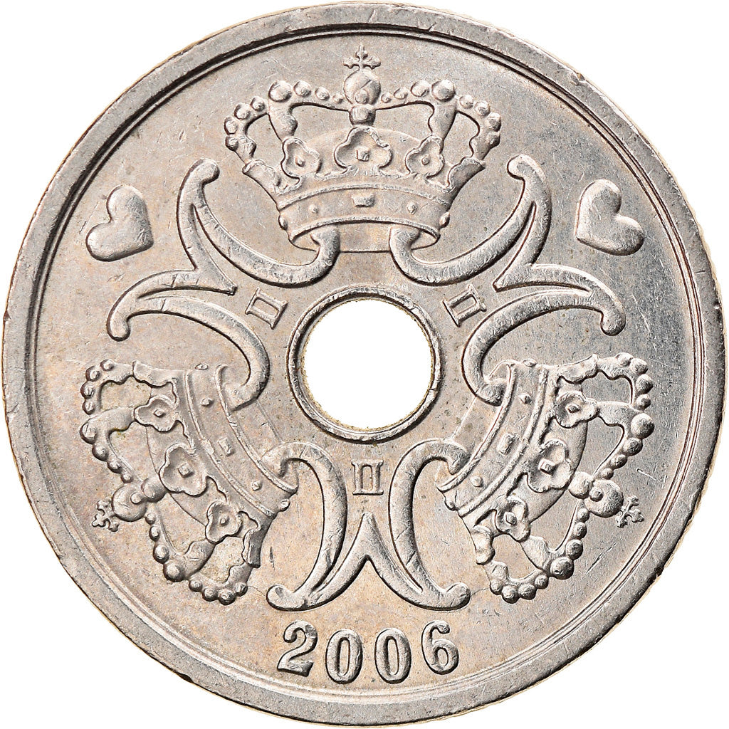 Munten, Denemarken, Margrethe II, 2 Kroner, 2006, Brondby, ZF, Copper-nickel
