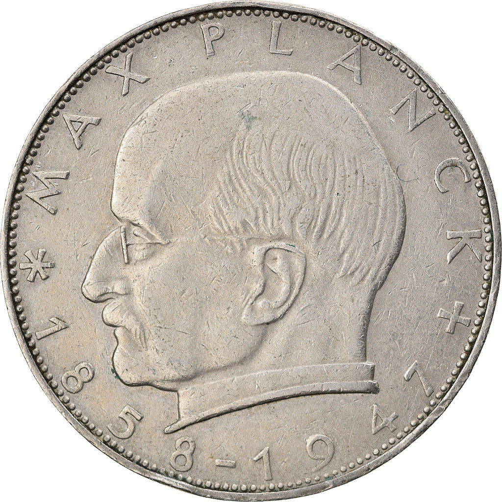 Coin, GERMANY - FEDERAL REPUBLIC, 2 Mark, 1957, Stuttgart, EF(40-45)