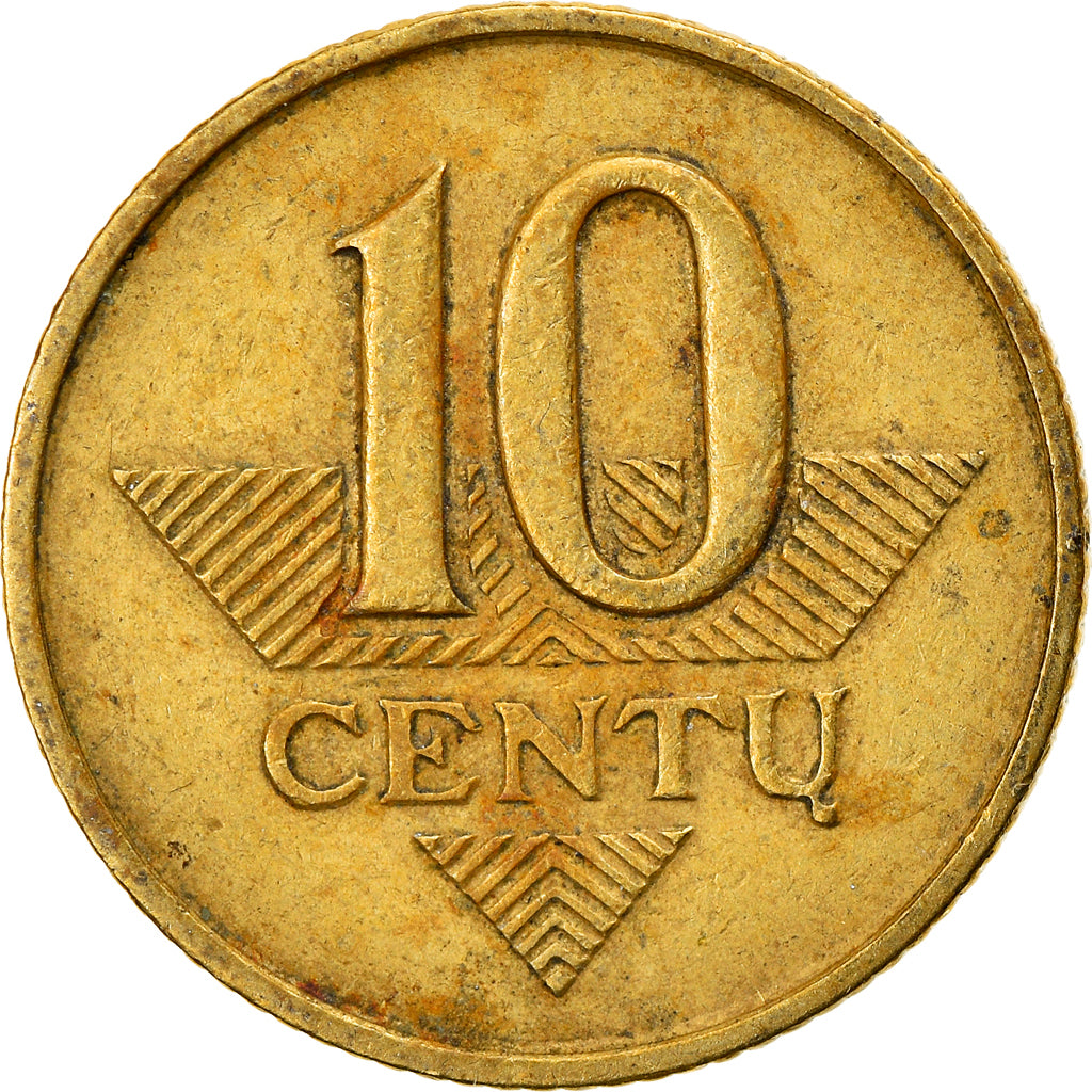 Monnaie, Lithuania, 10 Centu, 1997, TB+, Nickel-brass, KM:106