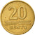 Moneta, Litwa, 20 Centu, 1997, VF(30-35), Mosiądz niklowy, KM:107