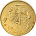 Moneda, Lituania, 20 Centu, 2007, MBC, Níquel - latón, KM:107