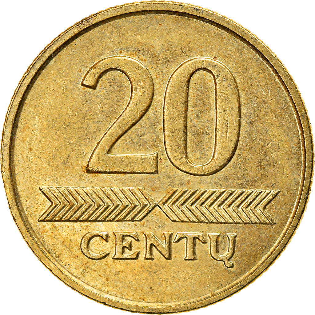 Monnaie, Lithuania, 20 Centu, 2007, TTB, Nickel-brass, KM:107