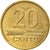 Moneta, Litwa, 20 Centu, 2007, EF(40-45), Mosiądz niklowy, KM:107