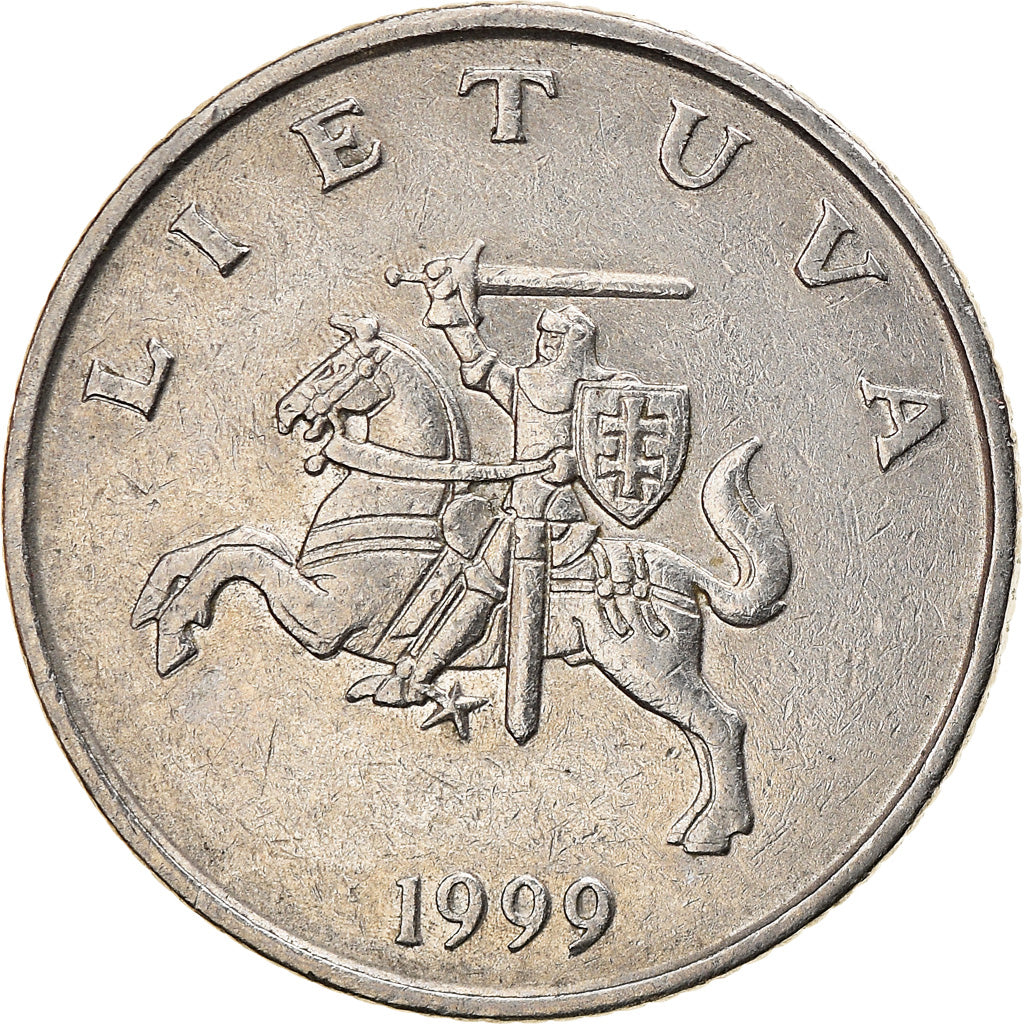 Coin, Lithuania, Litas, 1999, EF(40-45), Copper-nickel, KM:111