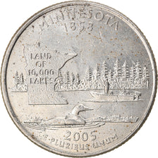 Moneta, Stati Uniti, Quarter, 2005, U.S. Mint, Philadelphia, MB+, Rame ricoperto