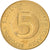 Coin, Slovenia, 5 Tolarjev, 1993, EF(40-45), Nickel-brass, KM:6