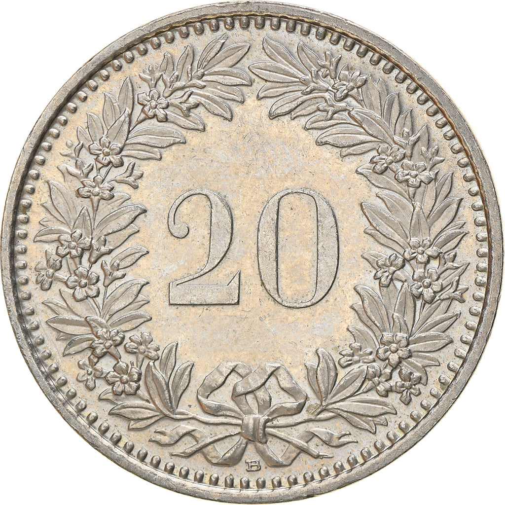 Monnaie, Suisse, 20 Rappen, 2001, Bern, TTB, Copper-nickel, KM:29a