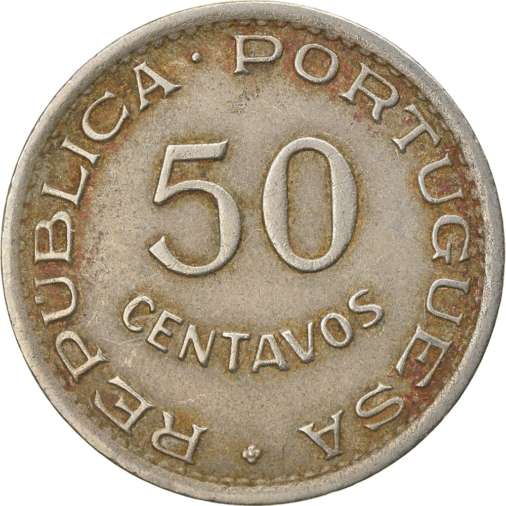 Coin, Angola, 50 Centavos, 1948, VF(30-35), Nickel-Bronze, KM:72