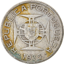 Coin, Mozambique, 2-1/2 Escudos, 1935, VF(30-35), Silver, KM:61