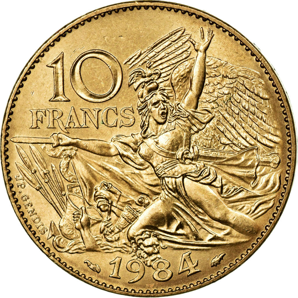 Münze, Frankreich, François Rude, 10 Francs, 1984, VZ, Nickel-Bronze, KM:954