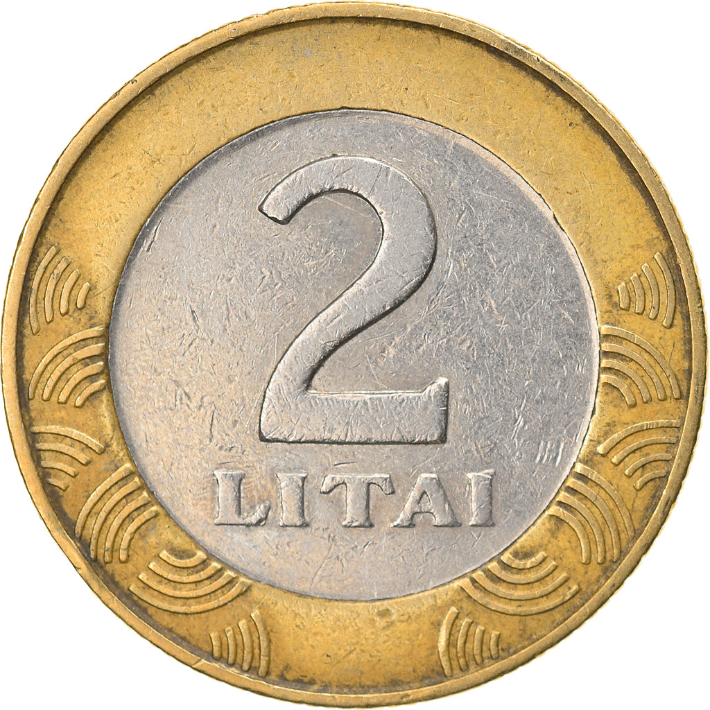 Coin, Lithuania, 2 Litai, 1998, EF(40-45), Bi-Metallic, KM:112