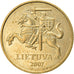 Moneta, Litwa, 20 Centu, 2007, EF(40-45), Mosiądz niklowy, KM:107