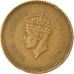 Moeda, Ceilão, George VI, 25 Cents, 1951, EF(40-45), Níquel-Latão, KM:122