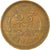 Moneta, Cejlon, George VI, 25 Cents, 1951, EF(40-45), Mosiądz niklowy, KM:122