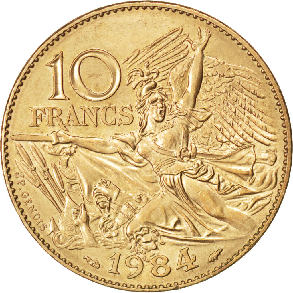 Vème République, 10 Francs 1984, KM 954