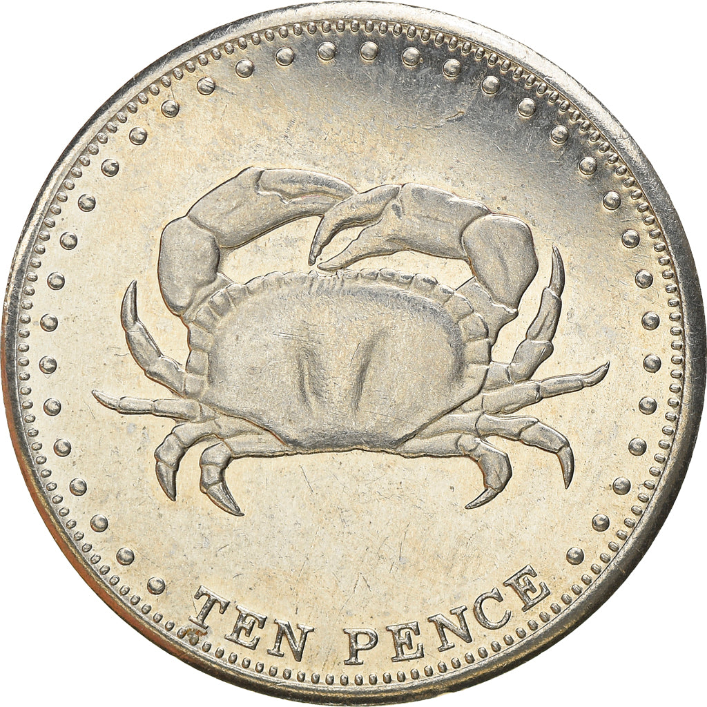 Coin, Tristan Da Cunha, Elizabeth II, 10 Pence, 2008, Franklin Mint, AU(55-58)