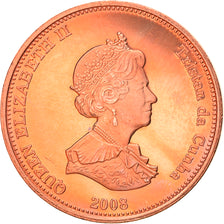 Coin, Tristan Da Cunha, Elizabeth II, 2 Pence, 2008, Franklin Mint, MS(63)