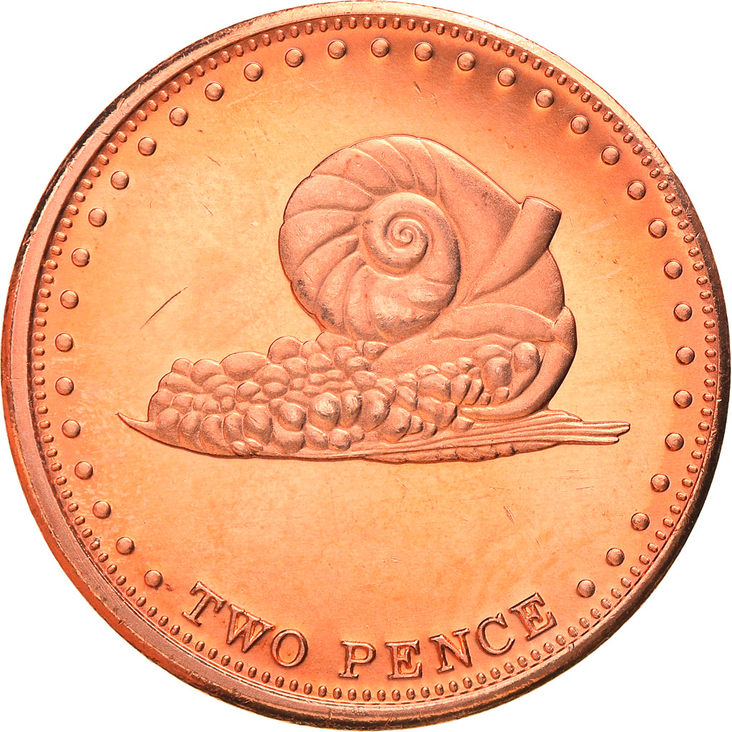 Coin, Tristan Da Cunha, Elizabeth II, 2 Pence, 2008, Franklin Mint, MS(63)