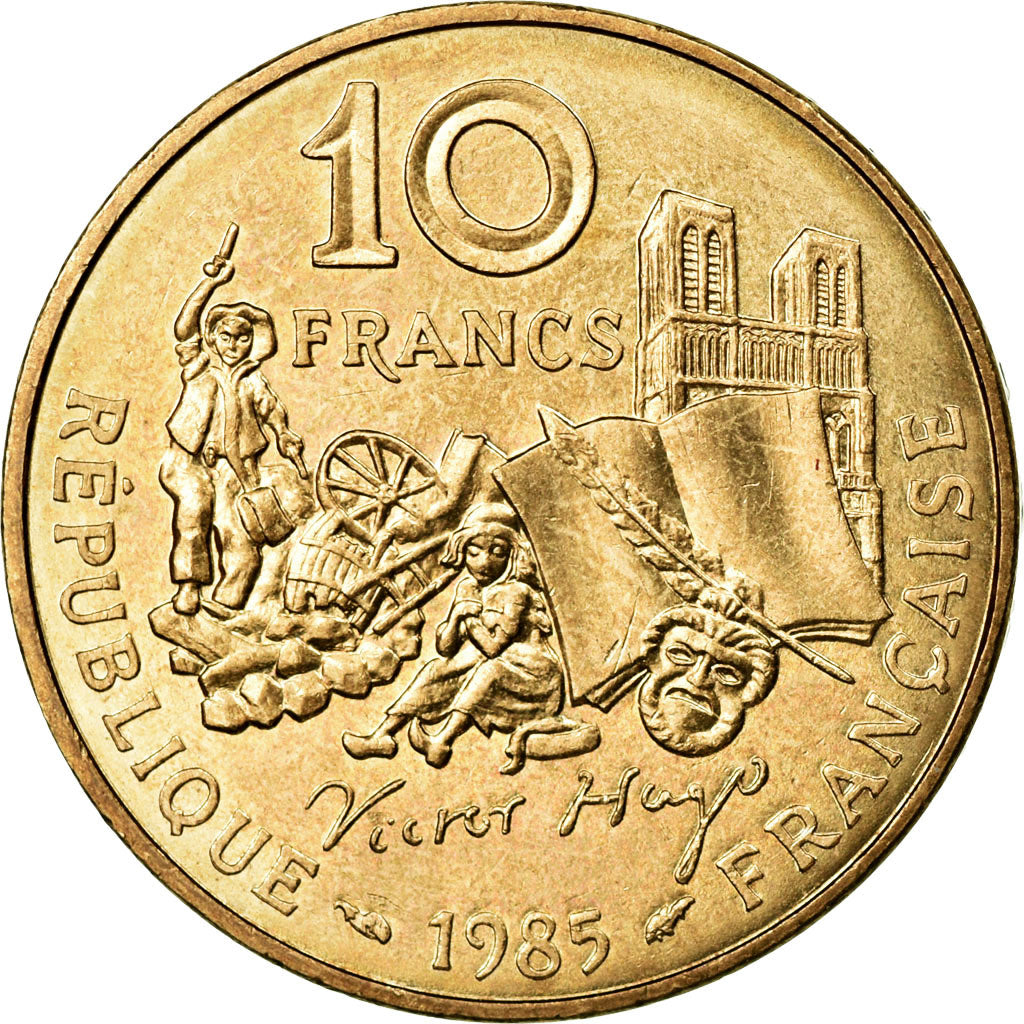 Monnaie, France, Victor Hugo, 10 Francs, 1985, SUP+, Nickel-Bronze, KM:956