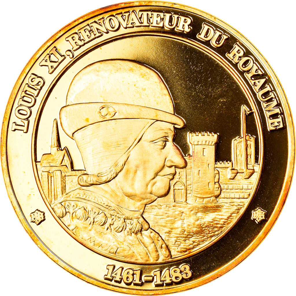France, Medal, Louis XI, Rénovateur du Royaume, History, MS(65-70), Vermeil