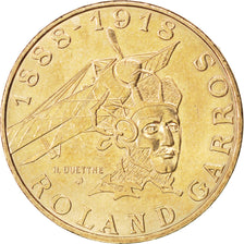 FRANCE, Roland Garros, 10 Francs, 1988, KM #965, MS(60-62), Aluminum-Bronze,...