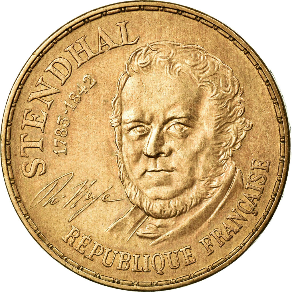 Coin, France, Stendhal, 10 Francs, 1983, AU(55-58), Nickel-Bronze, KM:953