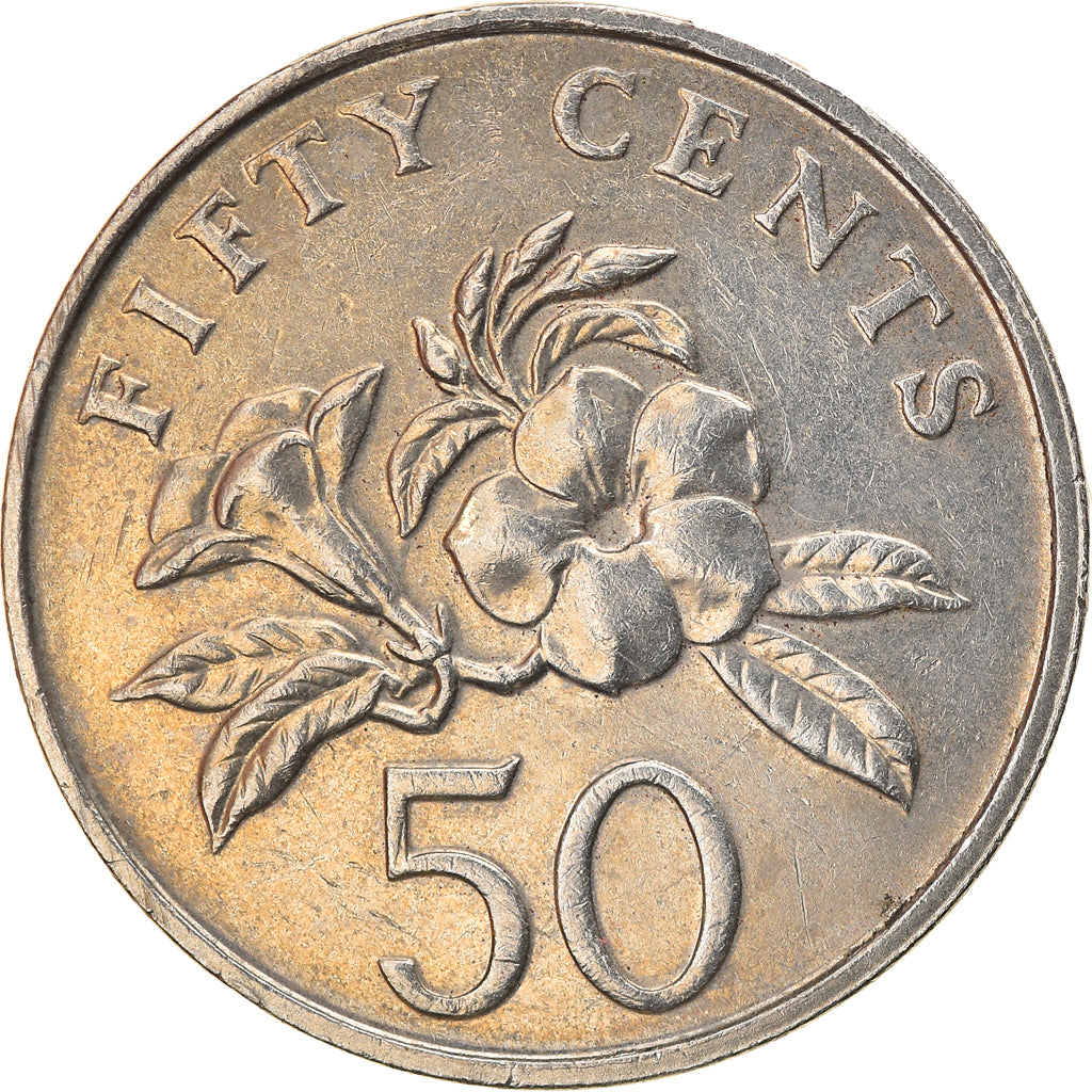 Münze, Singapur, 50 Cents, 2007, Singapore Mint, SS, Copper-nickel, KM:102