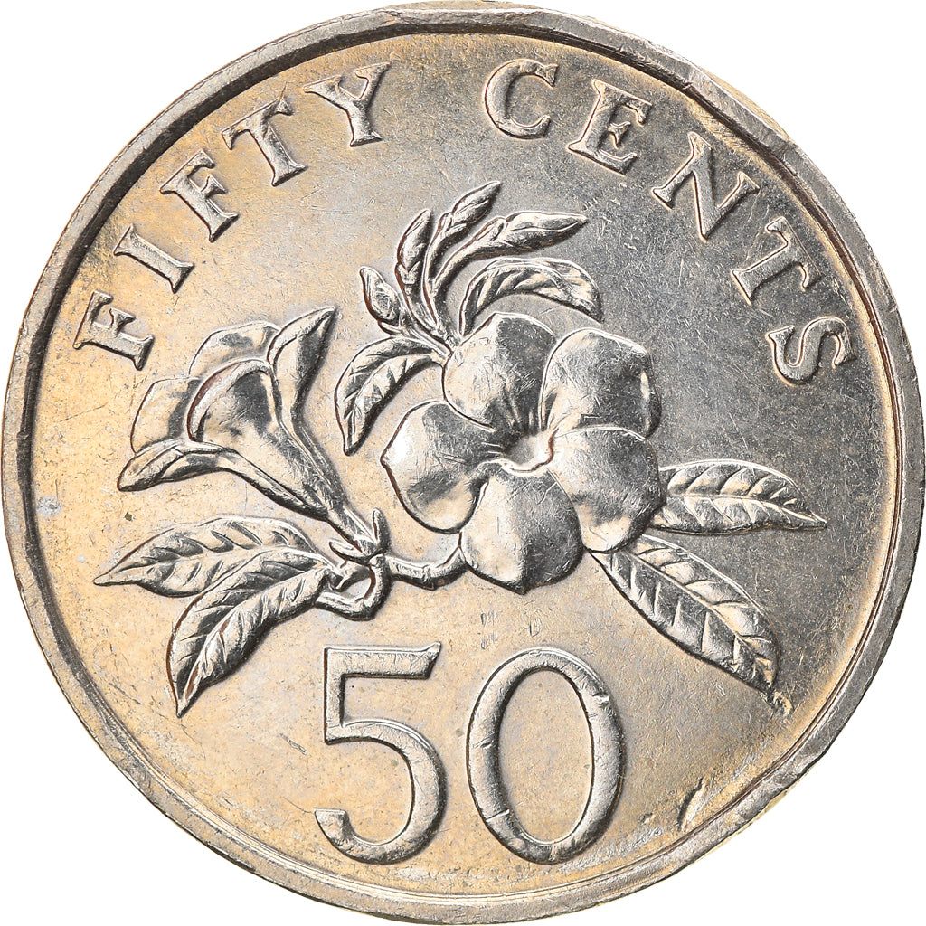 Münze, Singapur, 50 Cents, 2009, Singapore Mint, S+, Copper-nickel, KM:102