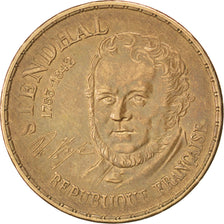 Münze, Frankreich, Stendhal, 10 Francs, 1953, VZ, Nickel-Bronze, KM:953