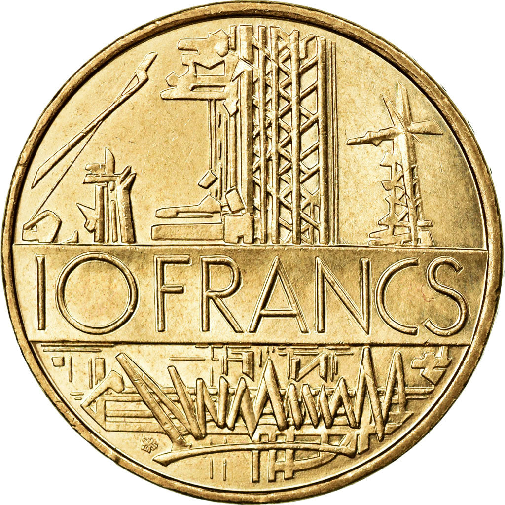 Coin, France, Mathieu, 10 Francs, 1987, MS(60-62), Nickel-brass, KM:940
