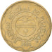 Moneda, Filipinas, 5 Piso, 2001, BC+, Níquel - latón, KM:272