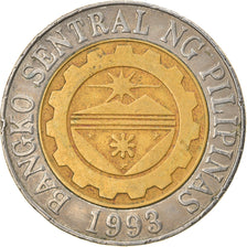 Coin, Philippines, 10 Piso, 2003, Manila, VF(30-35), Bi-Metallic, KM:278