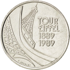 FRANCE, Tour Eiffel, 5 Francs, 1989, Paris, KM #968, MS(60-62), Nickel, 29,...