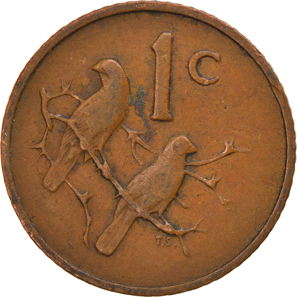 Coin, South Africa, Cent, 1967, VF(30-35), Bronze, KM:65.1