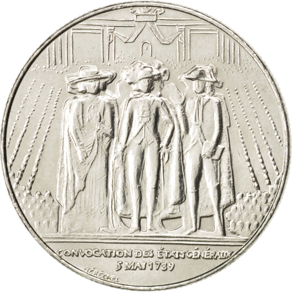 FRANCE, États généraux, Franc, 1989, KM #967, MS(60-62), Nickel, 24, Gadoury #47