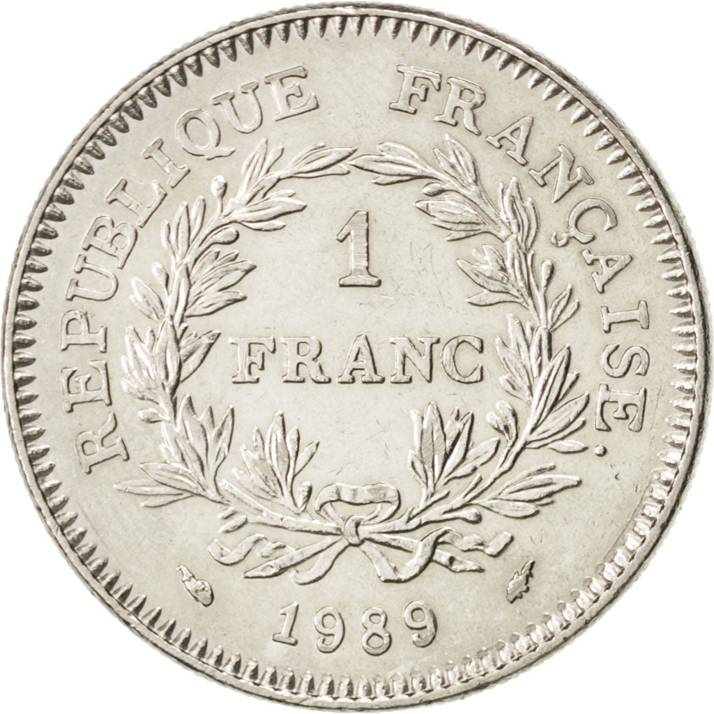 FRANCE, États généraux, Franc, 1989, KM #967, MS(60-62), Nickel, 24, Gadoury #47