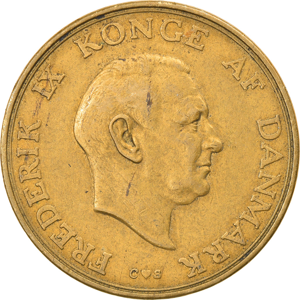 Coin, Denmark, Frederik IX, 2 Kroner, 1956, Copenhagen, EF(40-45)