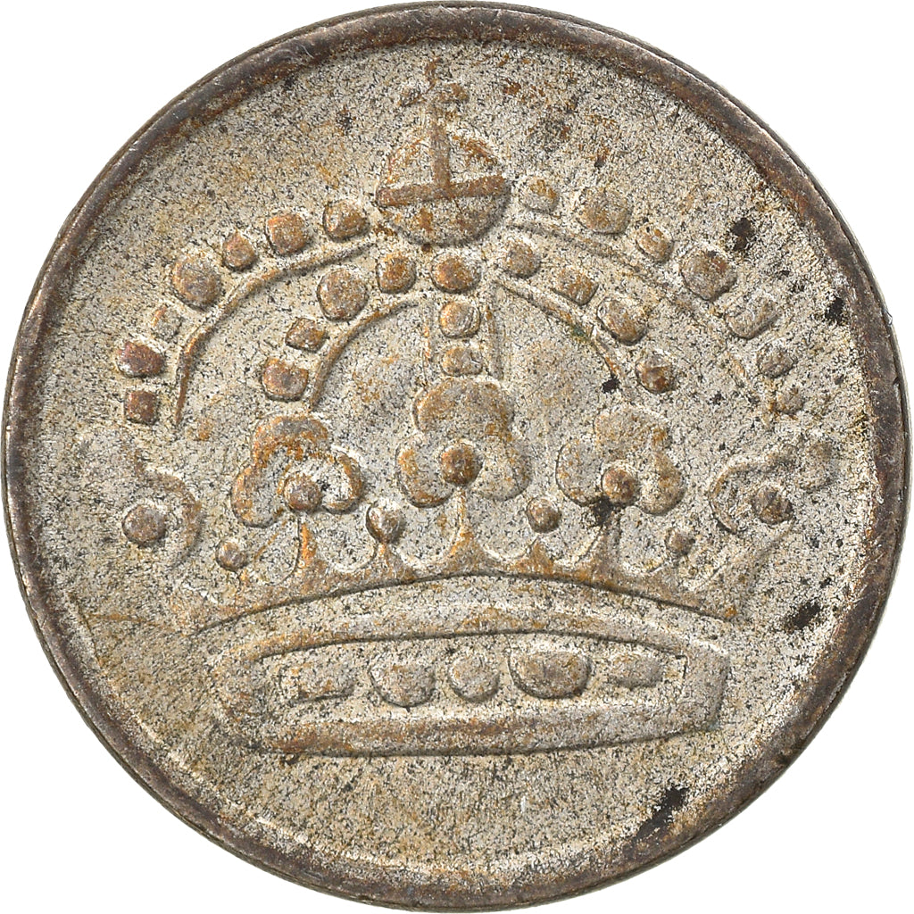 Moneda, Suecia, Gustaf VI, 10 Öre, 1957, BC+, Plata, KM:823