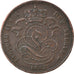 Moneta, Belgia, Leopold II, Centime, 1882, EF(40-45), Miedź, KM:33.1