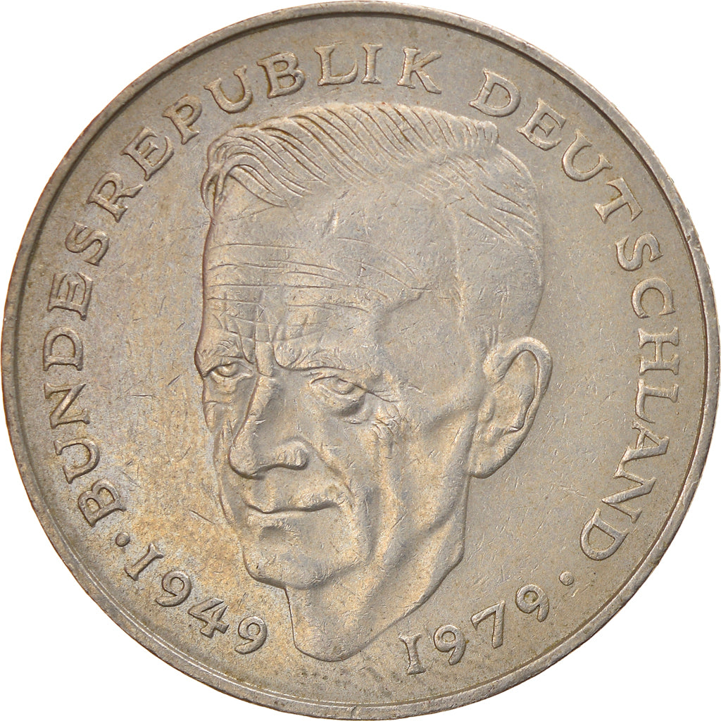 Coin, GERMANY - FEDERAL REPUBLIC, 2 Mark, 1985, Hambourg, EF(40-45)
