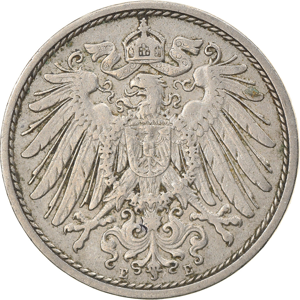 Coin, GERMANY - EMPIRE, Wilhelm II, 10 Pfennig, 1903, Muldenhütten, EF(40-45)