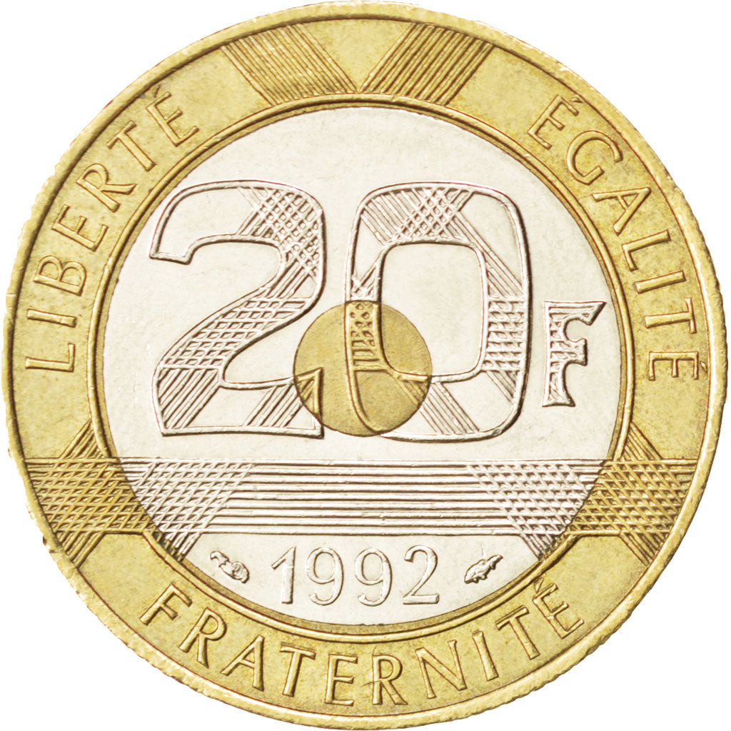 Vème République, 20 Francs 1992, KM 1008.1