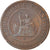 Moeda, COCHINCHINA FRANCESA, Cent, 1985, Paris, VF(30-35), Bronze, KM:3