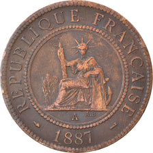 Coin, FRENCH INDO-CHINA, Cent, 1987, Paris, EF(40-45), Bronze, KM:1