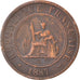Coin, FRENCH INDO-CHINA, Cent, 1987, Paris, EF(40-45), Bronze, KM:1