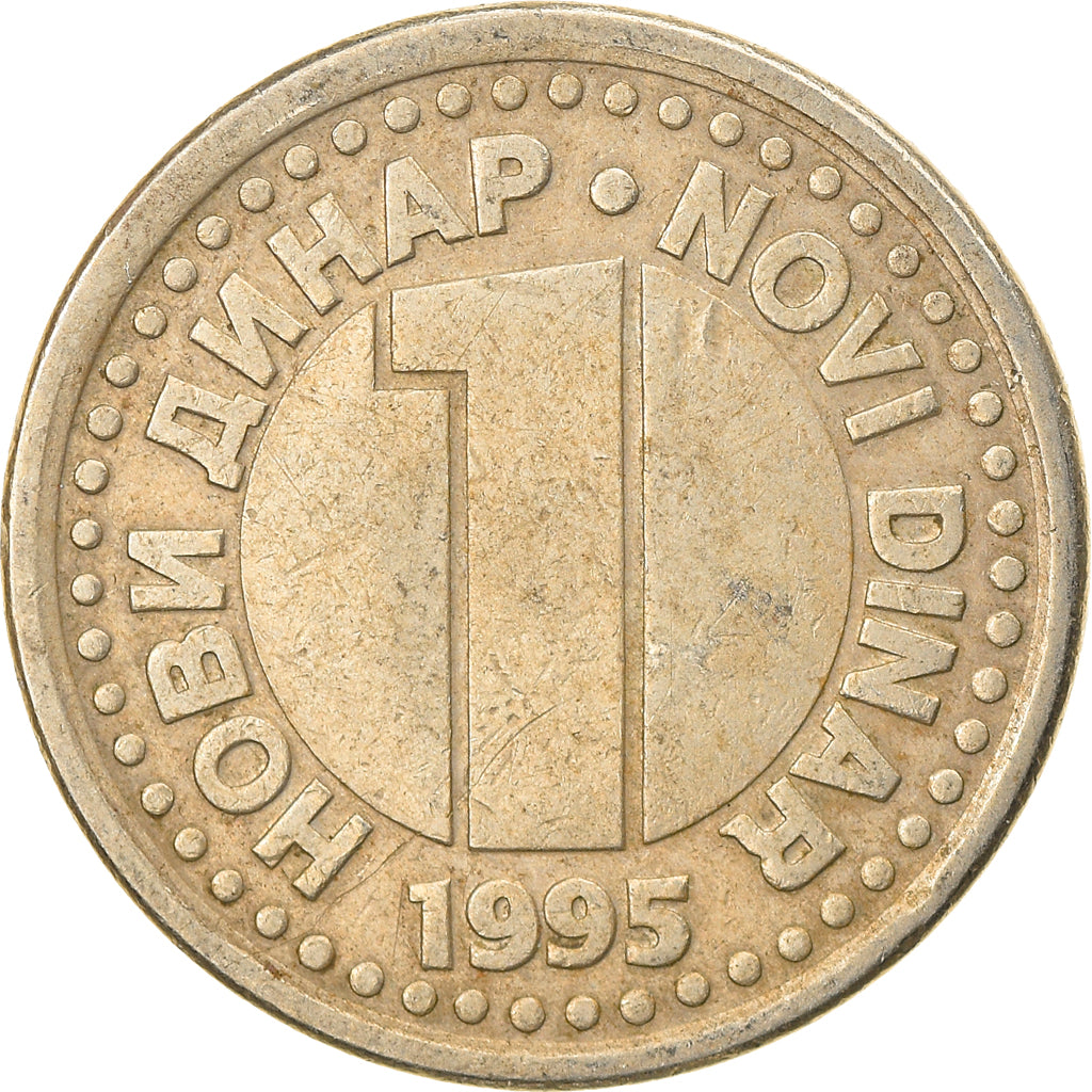 Coin, Yugoslavia, Novi Dinar, 1995, EF(40-45), Copper-Nickel-Zinc, KM:165