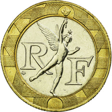 Coin, France, Génie, 10 Francs, 1988, MS(60-62), Bi-Metallic, KM:964.1